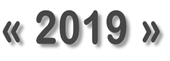 «&nbsp;2019 »
