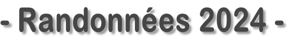 - Randonnées 2024 -