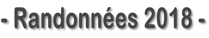 - Randonnées 2018 -